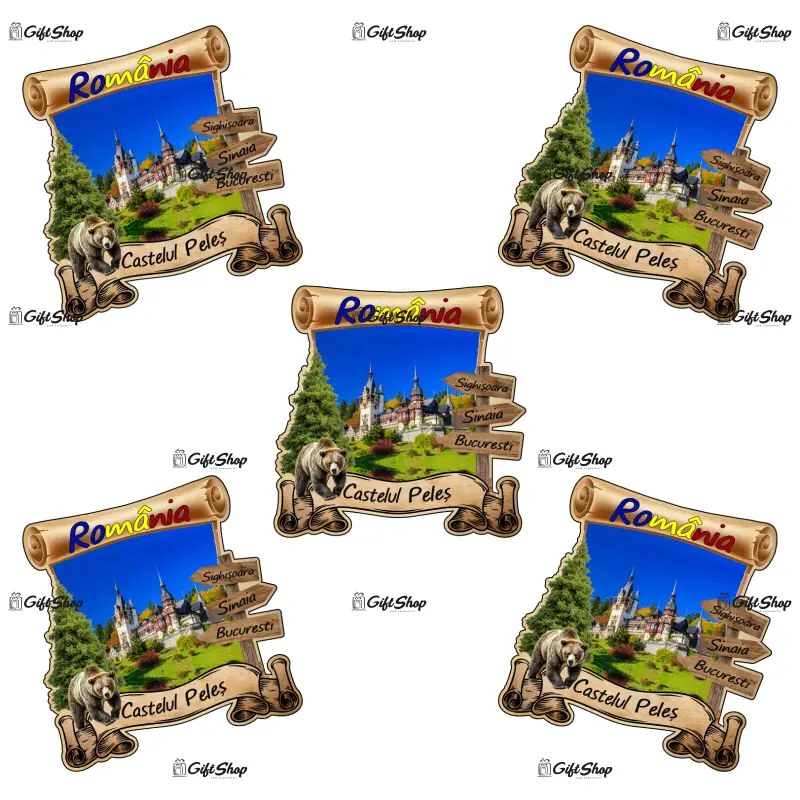 Castelul peles, romania, magnet papirus, model mgs 214